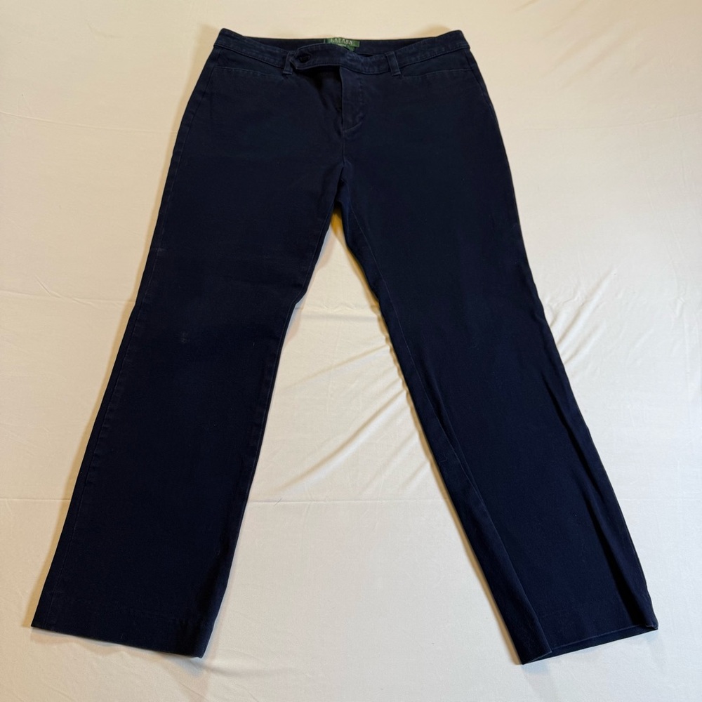 Lauren Ralph Lauren Adelle Petite Navy Work Pants Size 10P